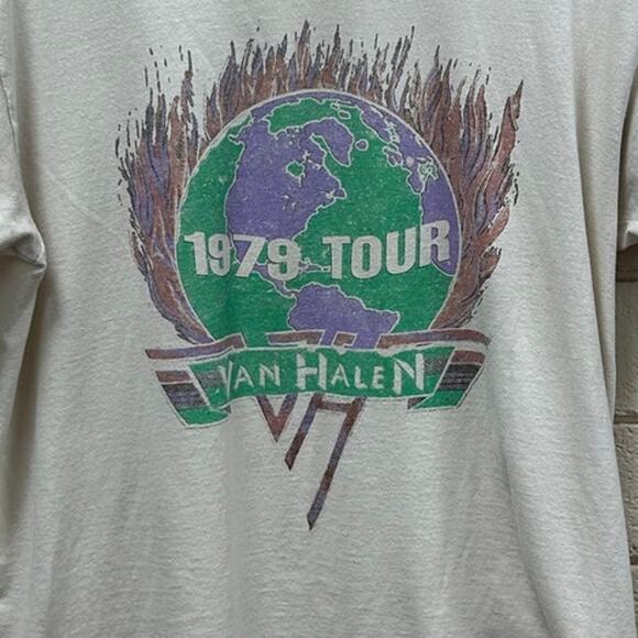 Van Halen 1979 World Tour Band Tee size L - Picture 8 of 8
